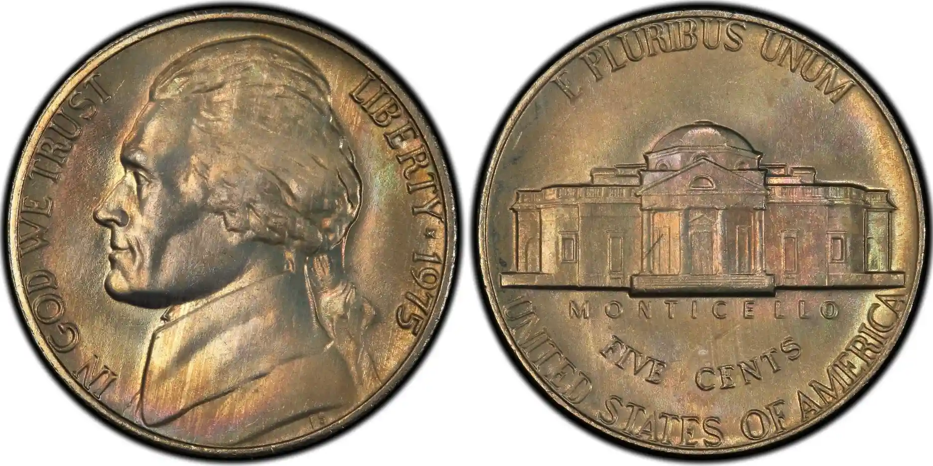 1975 Nickel Dime Full Steps